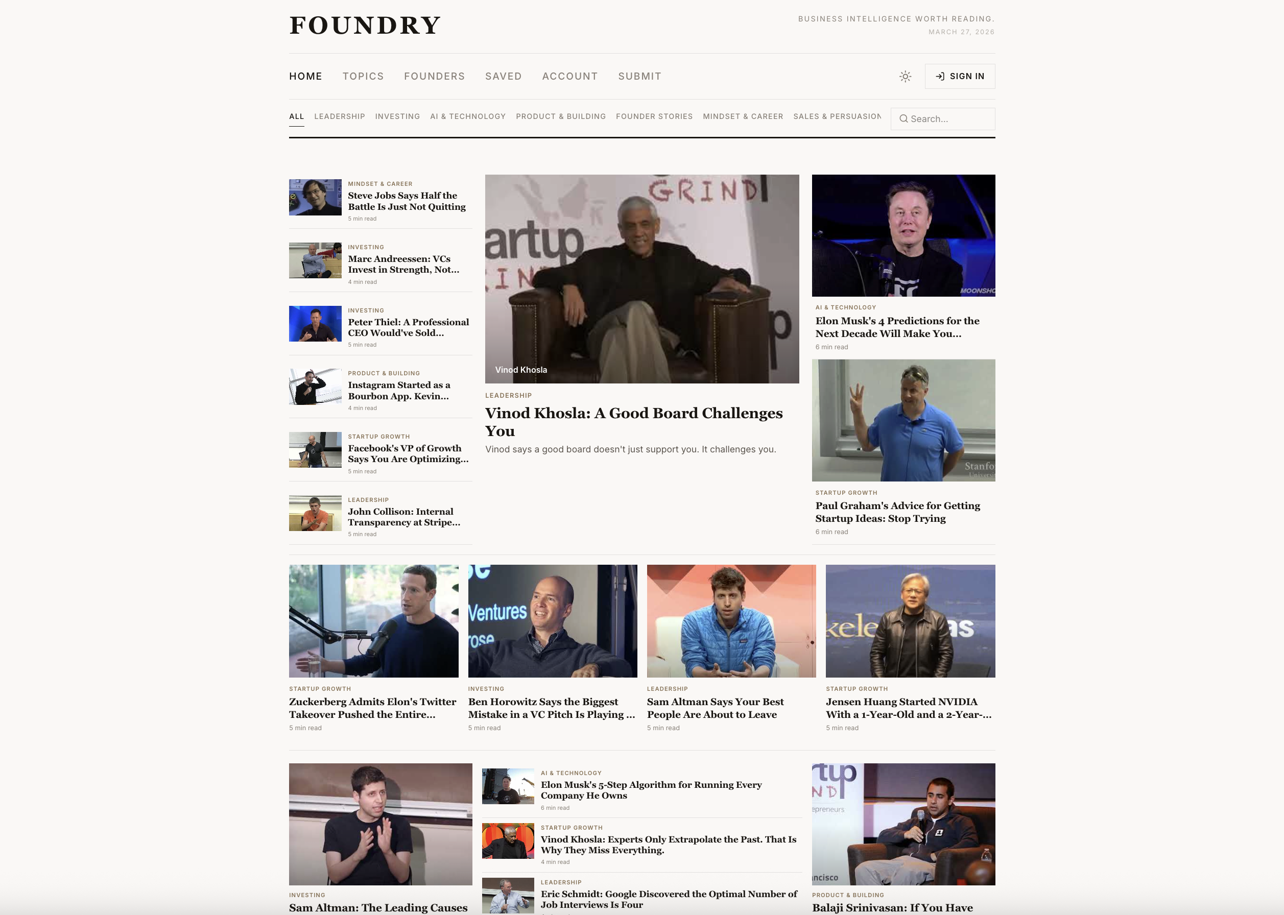 The Foundry Brief preview